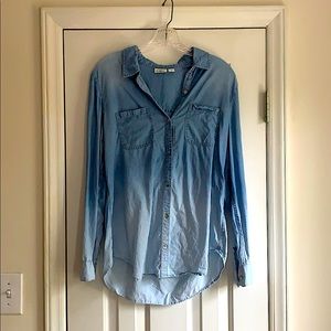 Cato Ombré Button Down Top